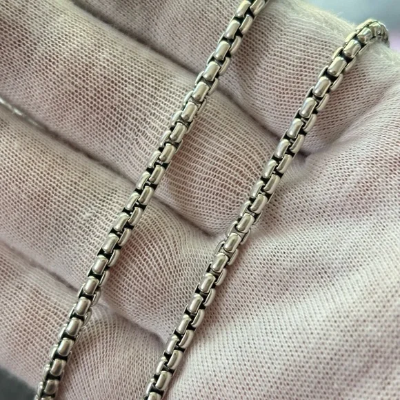 David Yurman 925 & 14k Gold Albion Pendant Necklace with Lemon Citrine 16" - Picture 3 of 10